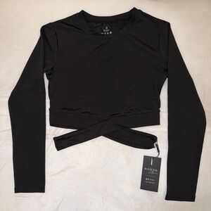 NEW NVGTN Long Sleeve Crop Top Black